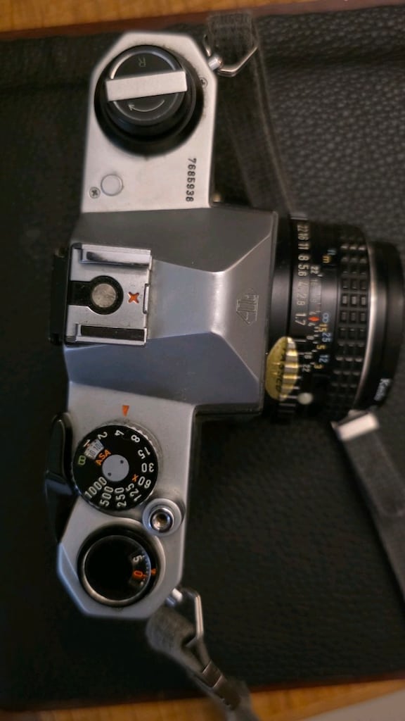 Asahi Pentax K1000 analog 55mm objektifli fotoğraf makinesi - 4