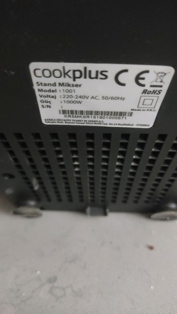 Karaca Cookplus 1001 Hamur Yoğurma Makinesi - Sıfır Ayarında - 3