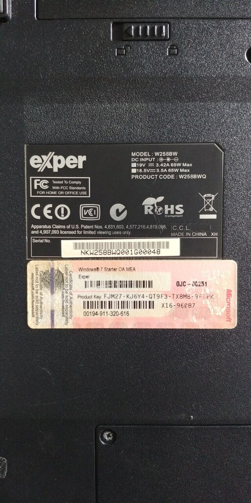 Exper W258BW Notebook Parçaları - 8