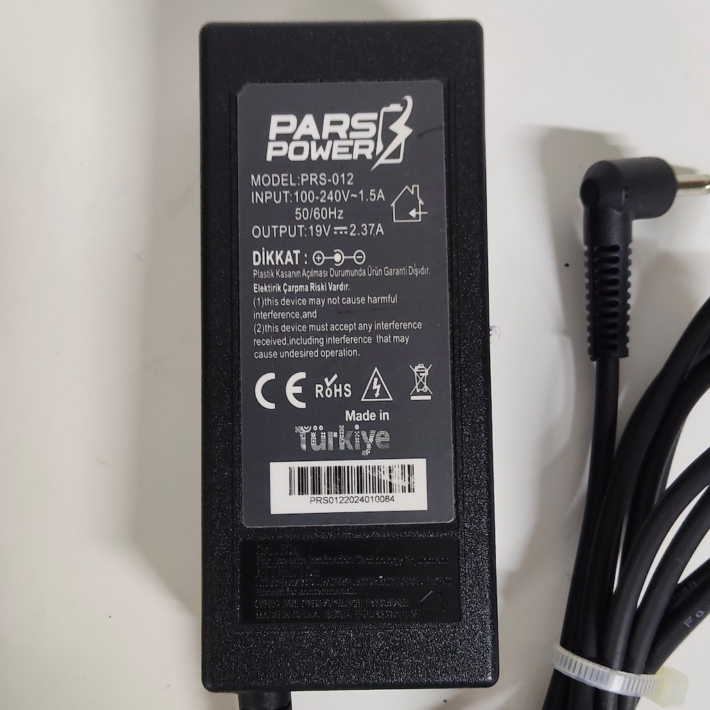 PRS-012 PARS POWER 45W 19V 2.37A (4.0*1.35MM) NOTEBOOK ADAPTÖR - 5