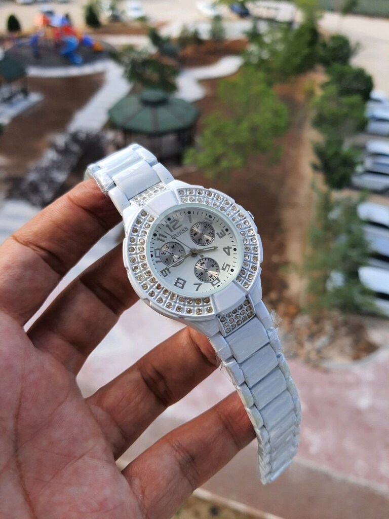 Guess beyaz mükemmel kadın saati - 5