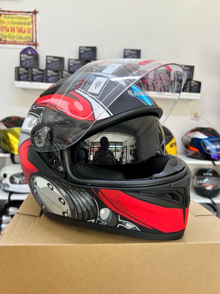 FULL FACE KASK GÜNEŞ VİZÖRLÜ - 5
