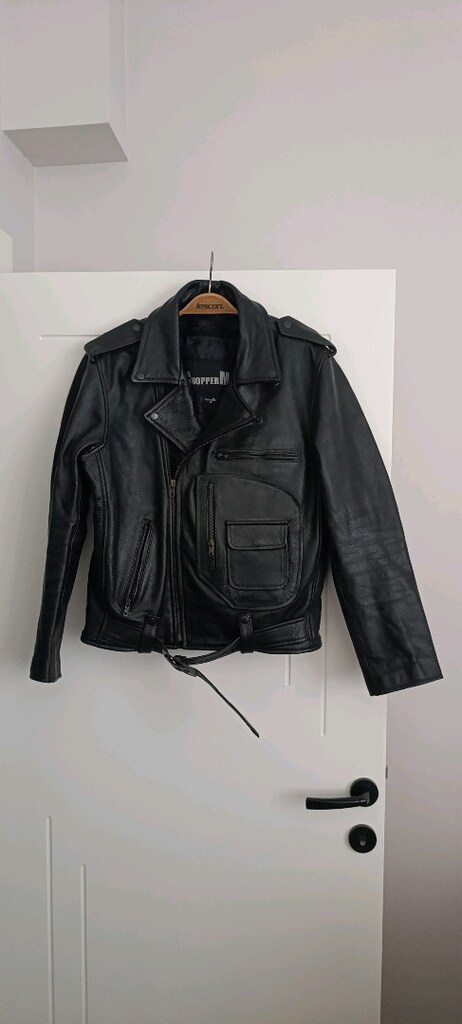Deri Motorcu Ceketi, Chopper Mate Ceket, M Beden