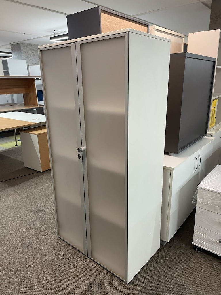 KLAS OFİS ÜSKÜDAR 80x45x160 BUZ CAMLI METAL RAFLI DOSYA DOLABI - 4