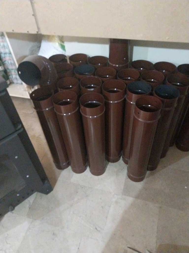 pelet soba borusu ve 15kg pelet×2 - 4