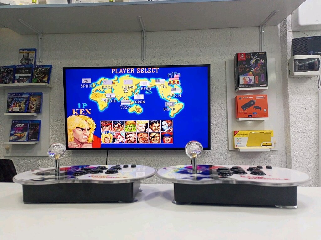 Atari Arcade Klasik Oyun Konsolu çift üniteli - 10