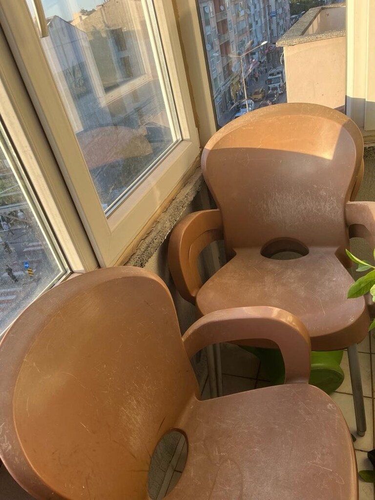 Balkon bahce sandalye si 3 adet - 2
