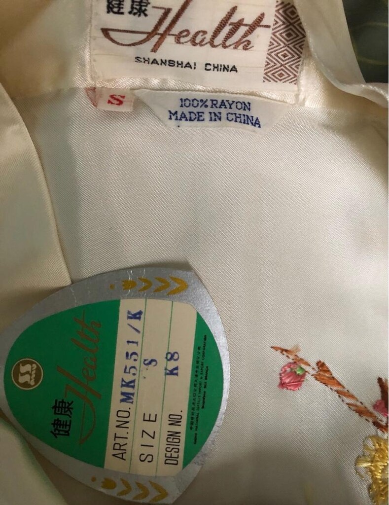 Japon tarzı işlemeli kimono/sabahlık - 6