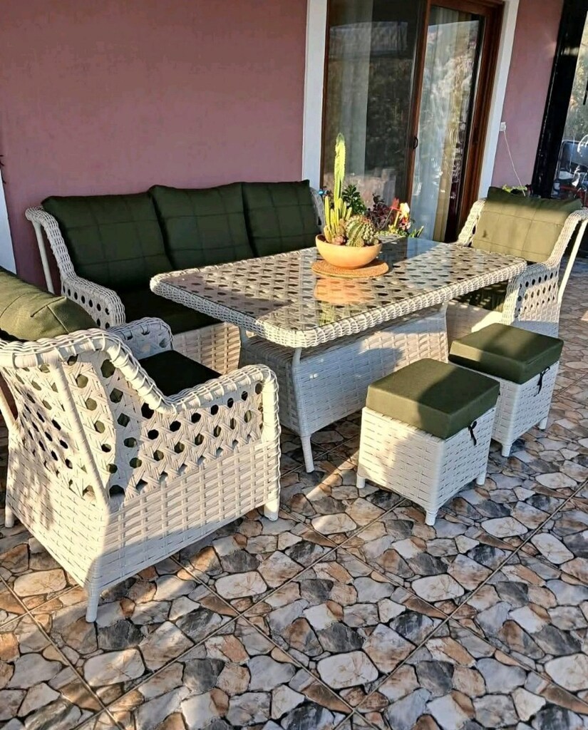 Rattan Bahçe Koltuk Takımı, Balkon Oturma Grubu, Bahçe Mobilyası - 11