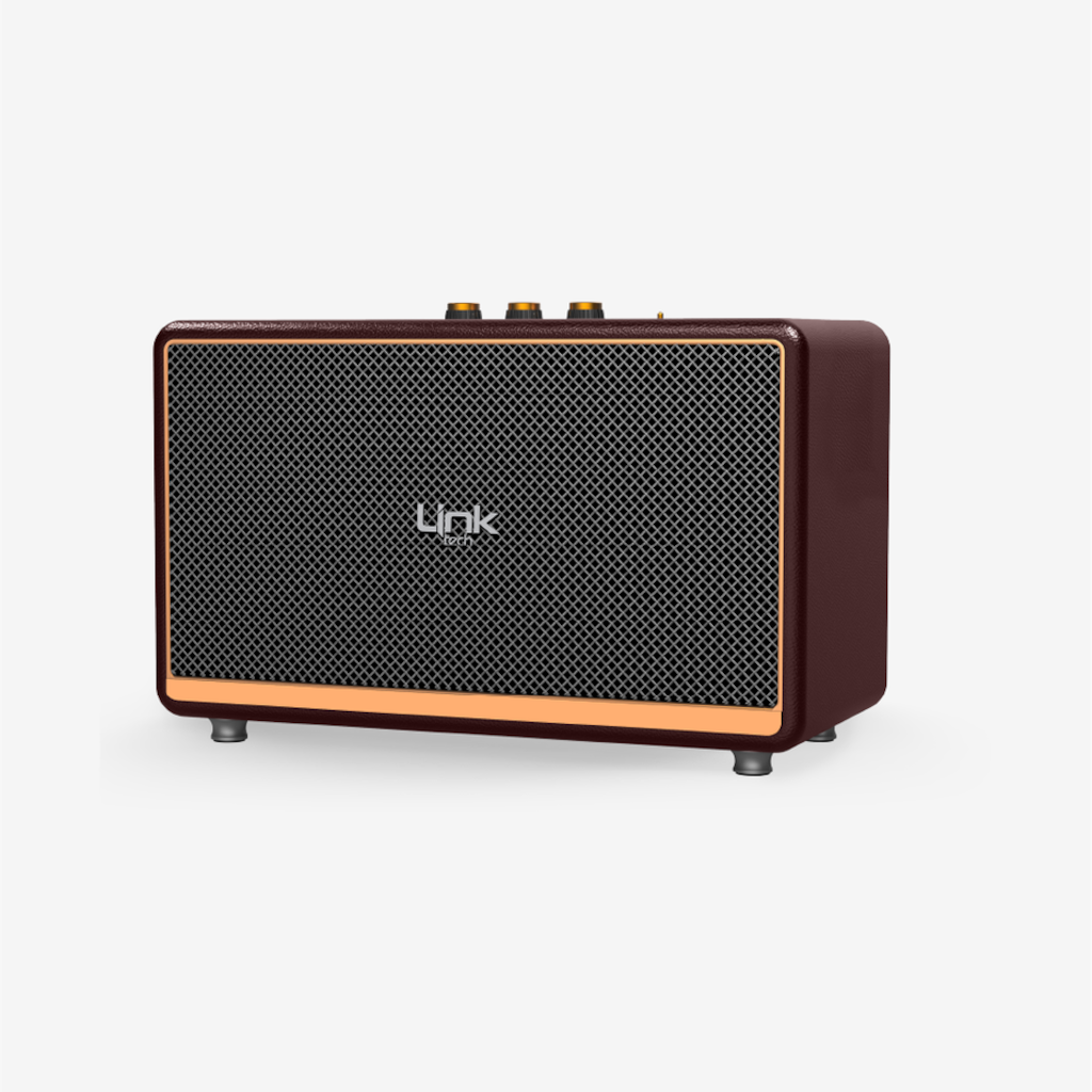 Premium Mikrofonlu 100W Retro Bluetooth Hoparlör M408 - 4