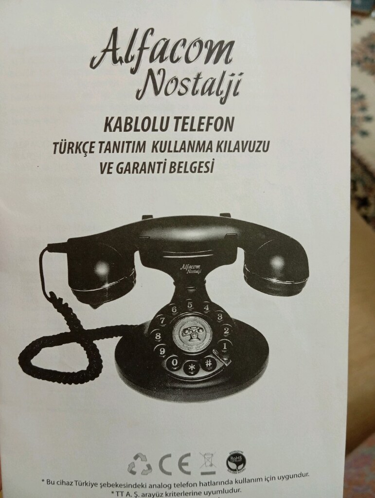 Nostaljik telefon. Çalışıyor - 10