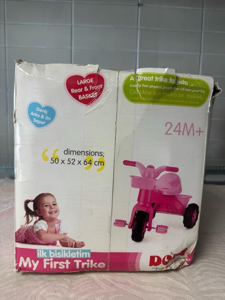 Sıfır Ambalajında Dolu Oyuncak İlk Bisikletim – Pembe (Ebeveyn Tutaklı - 3