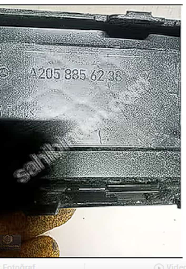MERCEDES W205 C180 C200 ARKA TAMPON DİFÜZÖR A2058856238 - 2