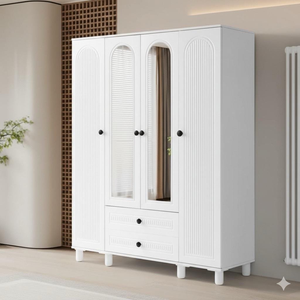4 kapaklı elbise dolabı gardrop - 3