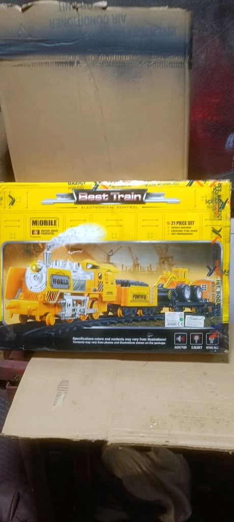 en büyük boy ışıklı sesli tam set 21 parça Tren seti - 6