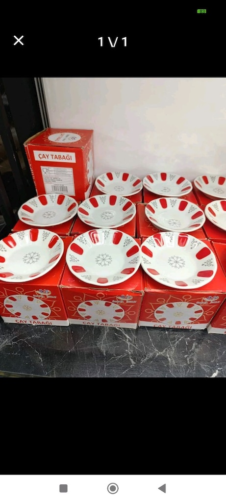 porselen çay tabağı