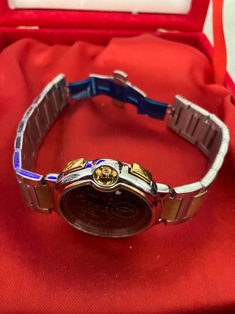 Cartier Ballon Bleu Chronograph Çift Tonlu erkek kol saati.. - 7