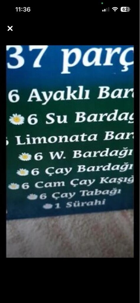 74 parça 12 kişilik bardak çeyiz seti - 6
