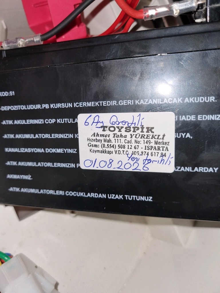 Pilsan Panter 12 Volt Akülü Araba SIFIR AKÜ GATANTİLİ - 7