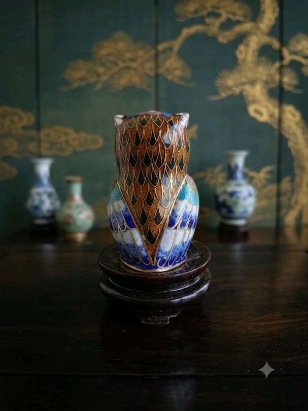 Cloisonne Mineli Baykuş - 2