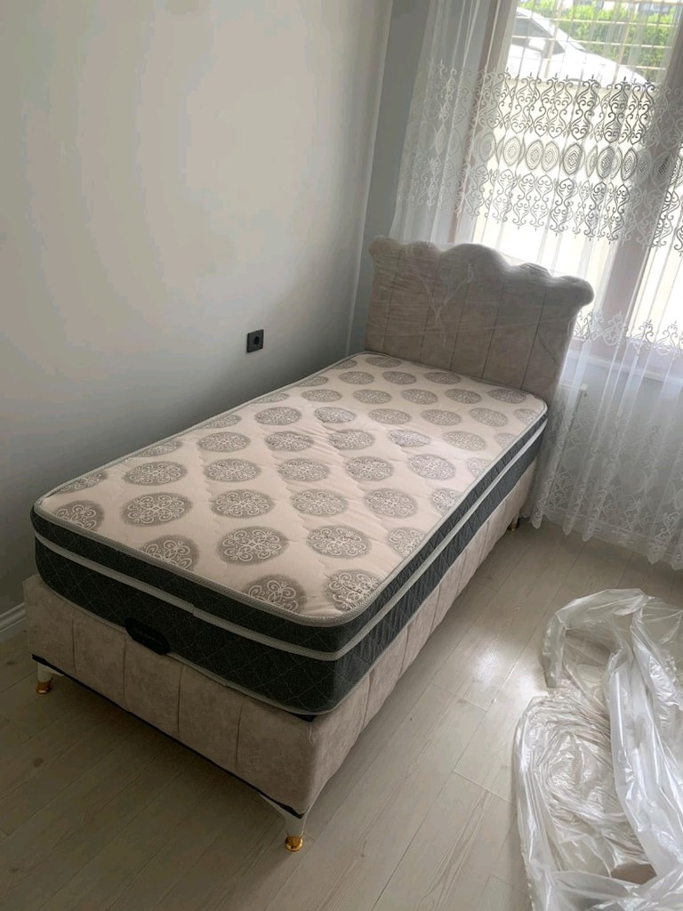 Tek kişilik baza başlık yatak - 3