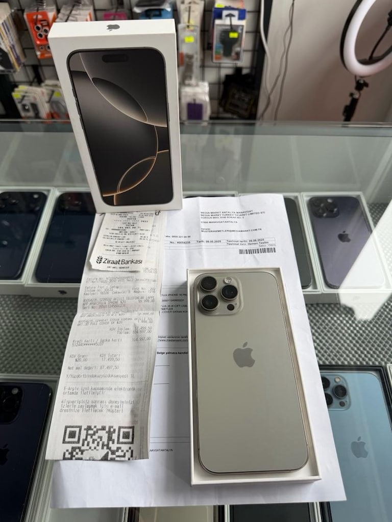 HATASIZ IPHONE 16 PRO MAX KUTULU FATURALI 8AY GARANTİ 3-6-9TAKSİT - 8
