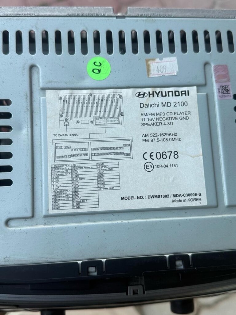 Hyundai Elentra Teyp Orjinal Bt Usb Aux Cd Hepsi Mevcut Temiz Çalışır - 4