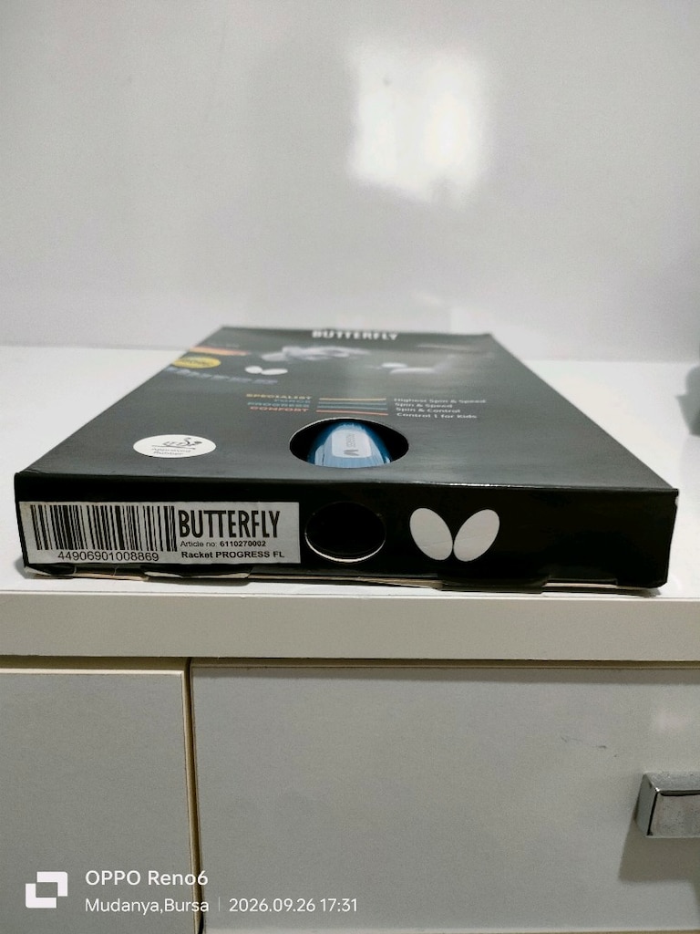 sıfır kutusunda butterfly progess masa tenisi raketi - 6