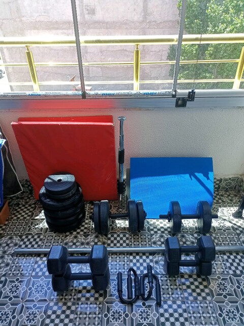 Dumbell ağırlık ve antrenman seti