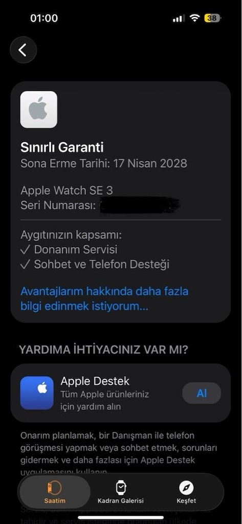 Apple watch SE 2.nesil (2024)GPS 44mm gece yarısı - 5