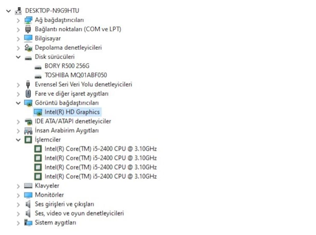 Dell i5 12gb ram Tam Takım - Sıfır rgb klavye seti - 256gb ssd + 500gb - 9
