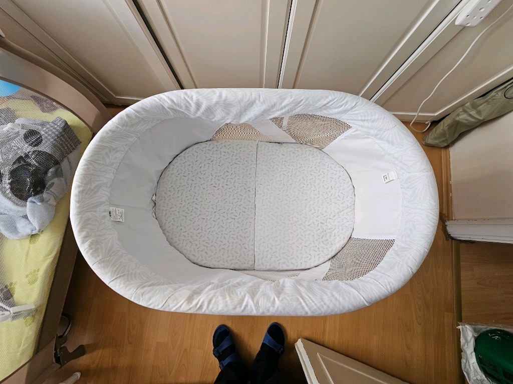 Kiwi Sleeper Reflü Ayarlı Park Yatak Tekerlekli Katlanır Ahşap Beşik - 5