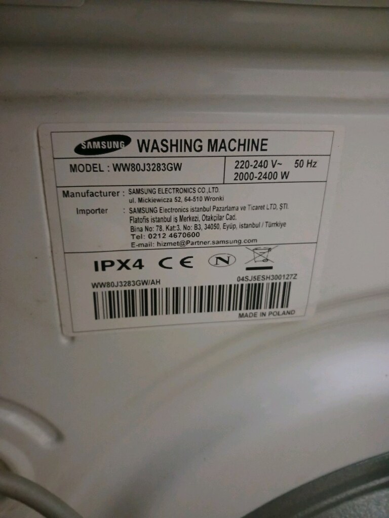 SAMSUNG ÇAMAŞIR MAKİNESİ 8KG - 8