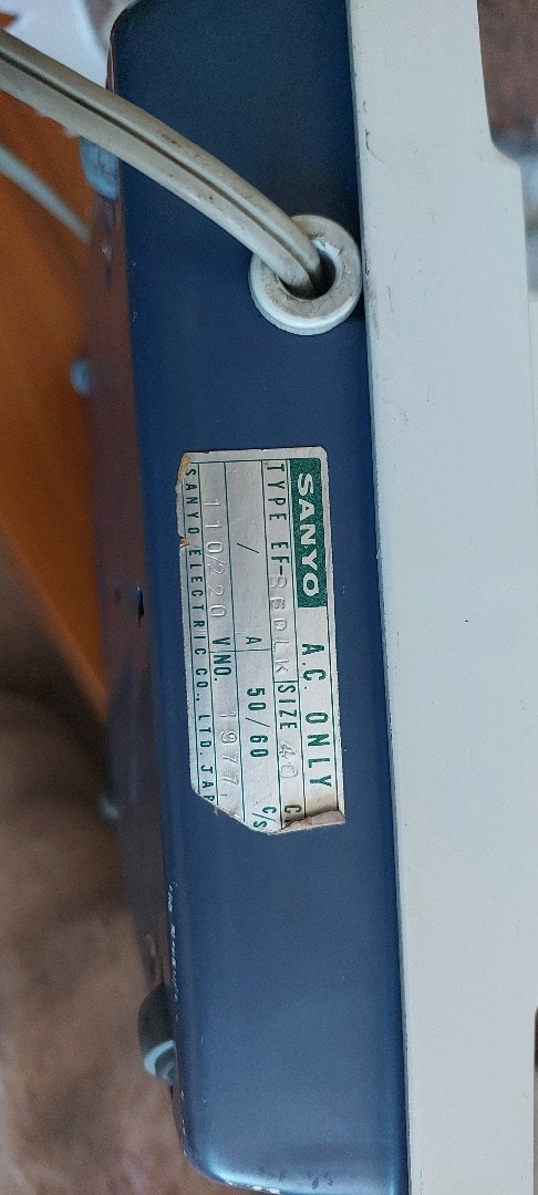 Antika Sanyo japon Vantratör Sorunsuz Sıfır Ayarında 1977 model. - 11