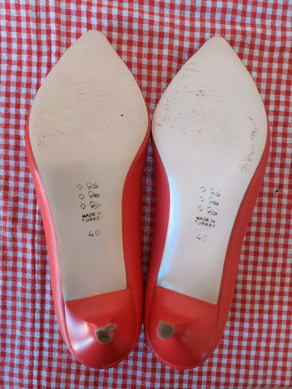 Carmen's mercan Kırmızı Stiletto Ayakkabı - 6