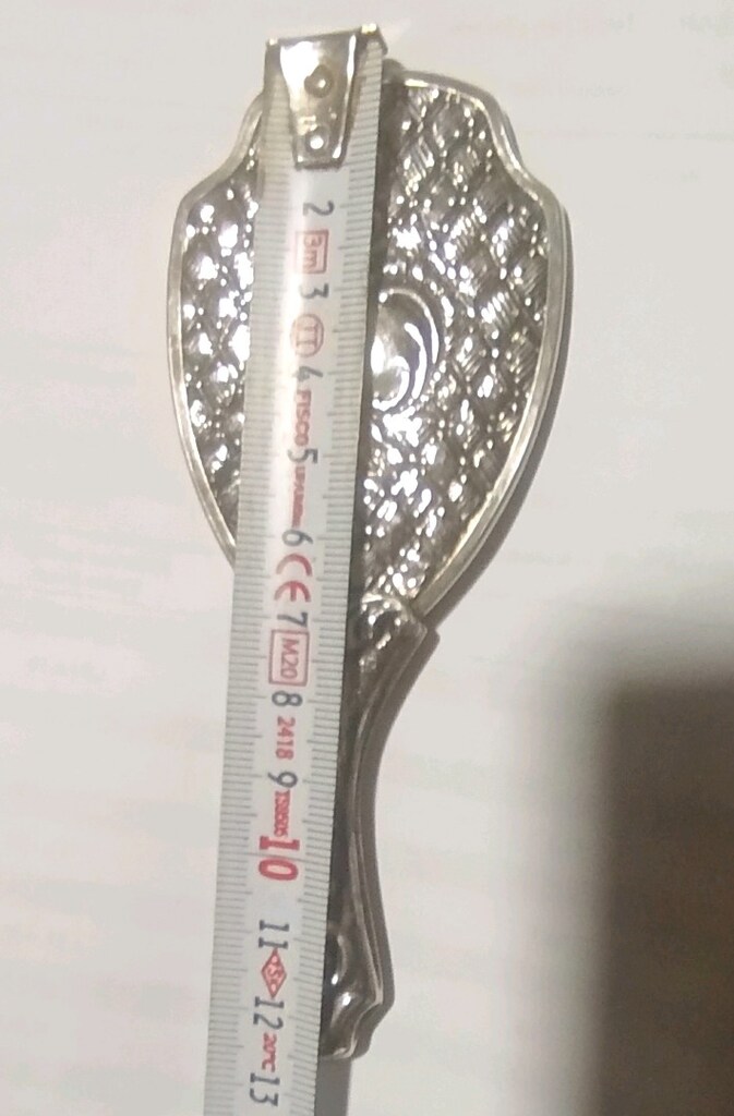 ÖZEL TASARIM 900 AYAR ANTİKA GÜMÜŞ İŞLEMELİ EL AYNASI - 3