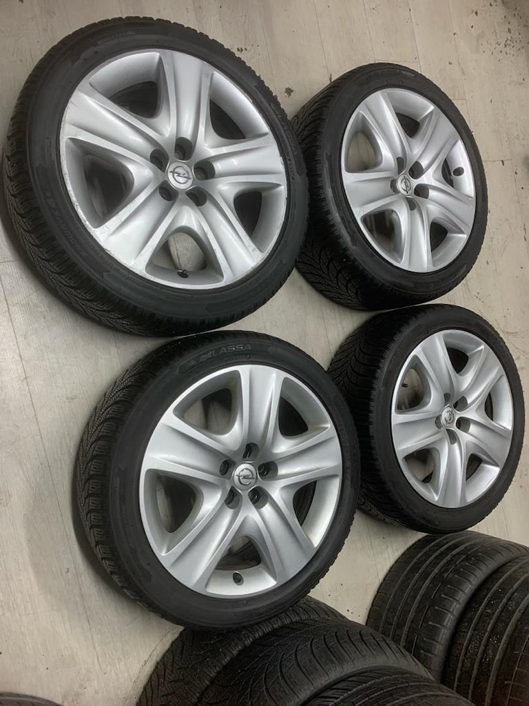 17 inç 5x105 Opel orjinal teneke jant lastik takımı - 9
