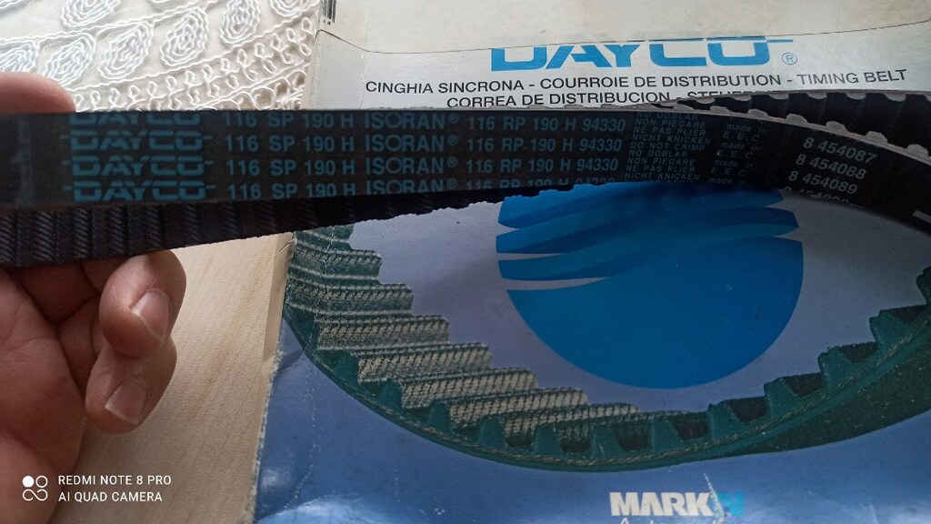 KayışTriger EksantrikDAYCO 116 SP 190 H TRİGER KAYIŞI CT749 5 - 3