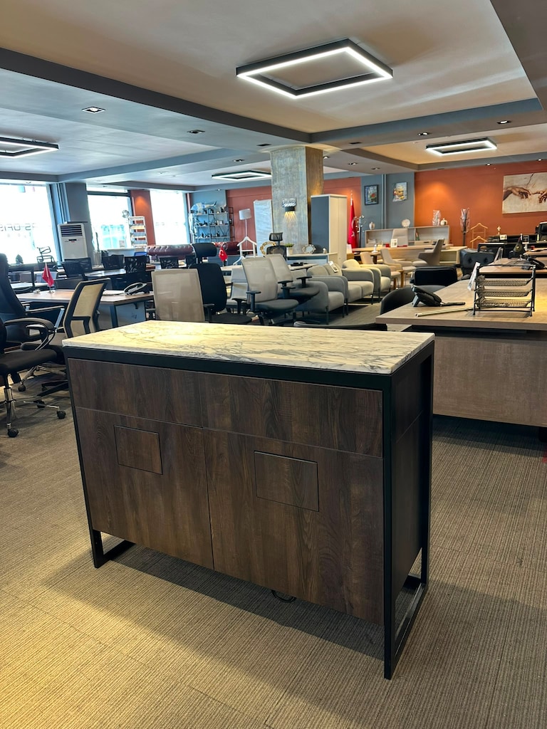 KLAS OFİS ÜSKÜDAR GRANİT MERMER ÜST TABLALI DOLAP 120X45X90 - 3