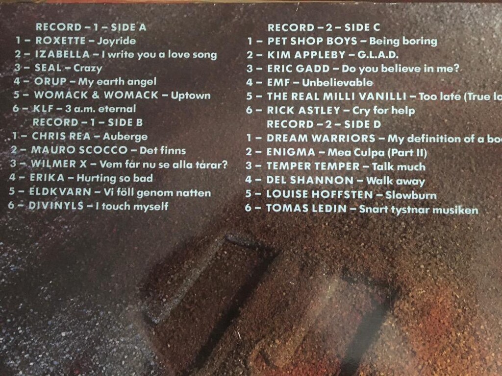 yeni baskı toplama plak. Seal . Roxette . Enigma . Pet shop boys - 3