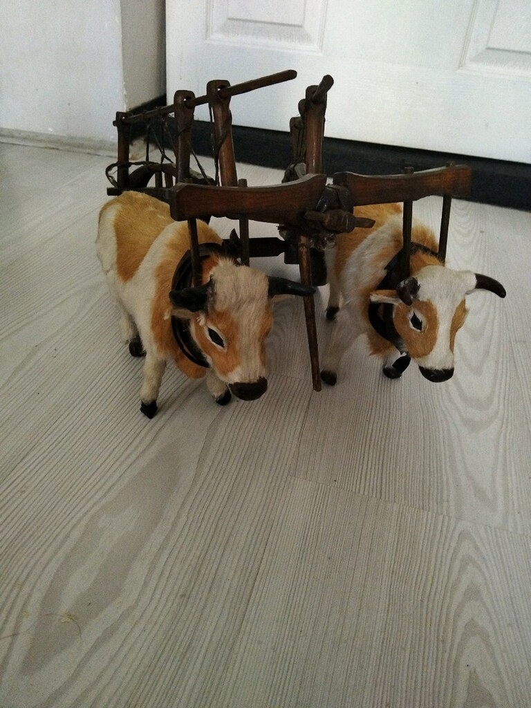 ahşap kağnılı, biblo - 3