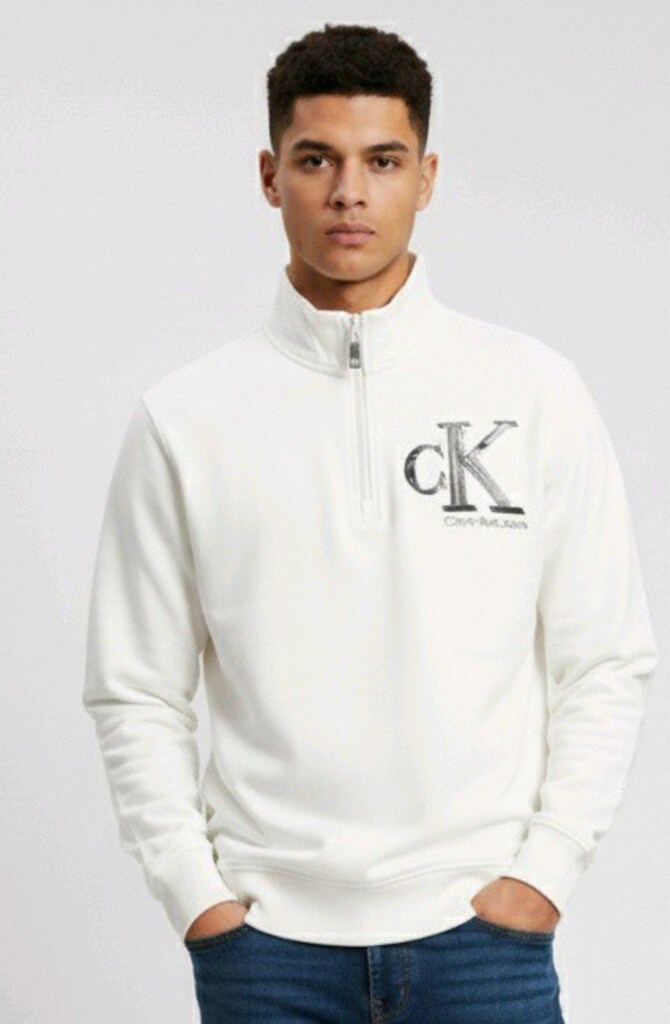 #Calvin Klein yarım fermuarlı sweatshirt XXL beden de mevcut