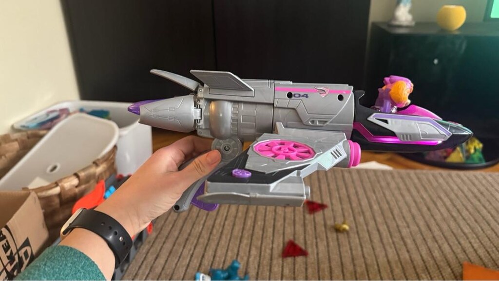 paw patrol mighty pups skye deluxe araç - 5