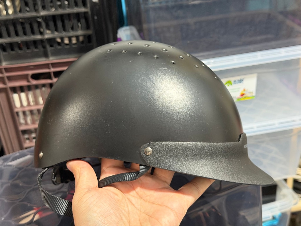 Decathlon FH100 - At Binicilik Togu Siyah 100 Unisex Kask - 4