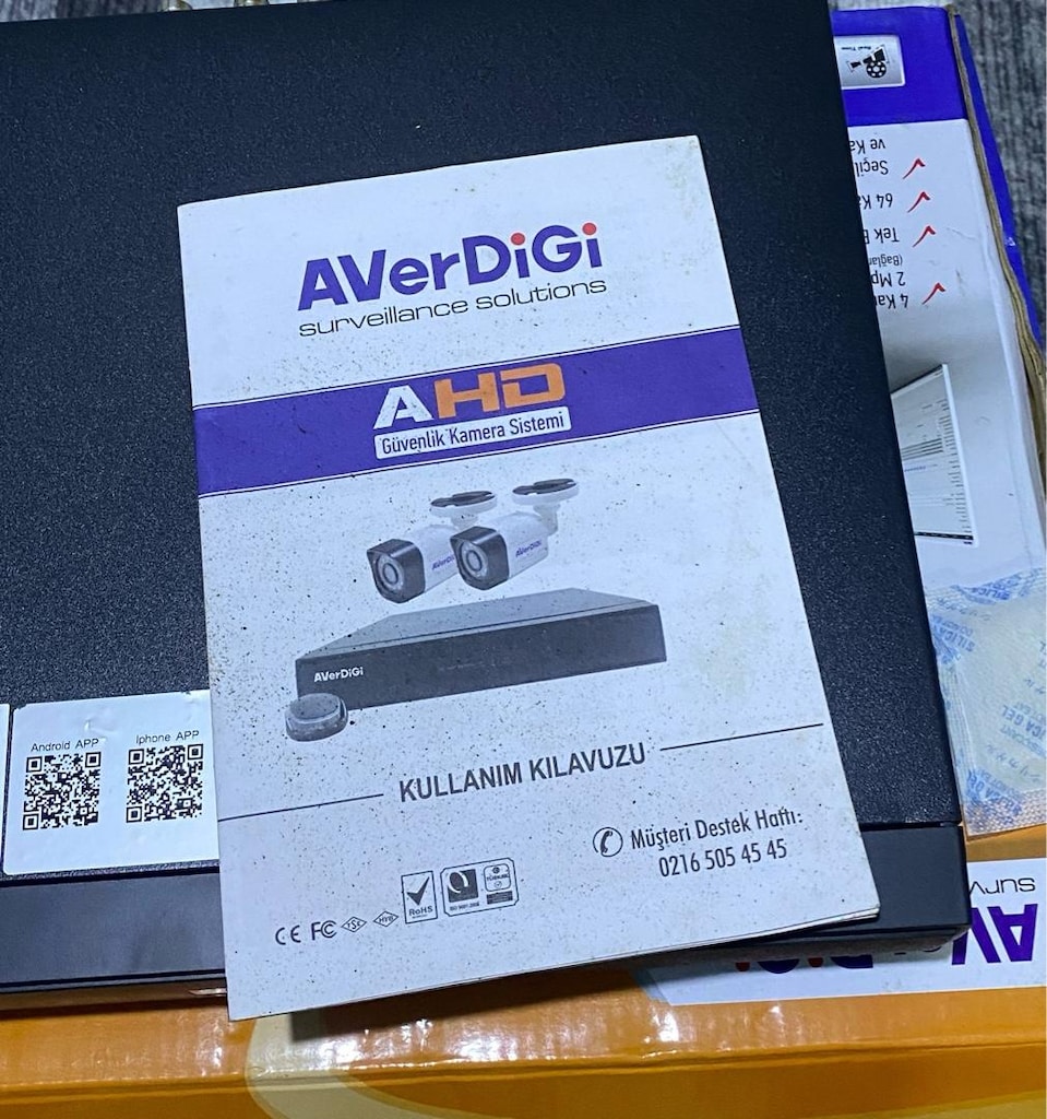 Sıfır Kutulu AVerDiGi 4 Kanal XVR Kayıt Cihazı + 2 Adet 2MP Kamera Set - 3