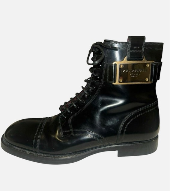 Siyah Dolce & Gabbana erkek botları, 8 numara.