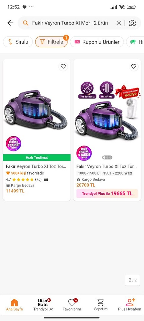 fakir Veyron turbo xl elektrikli süpürge - 2