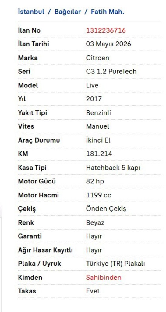 FULL BAKIMLI CİTROEN C3 2017 1.2 SON FİYATTT - 22