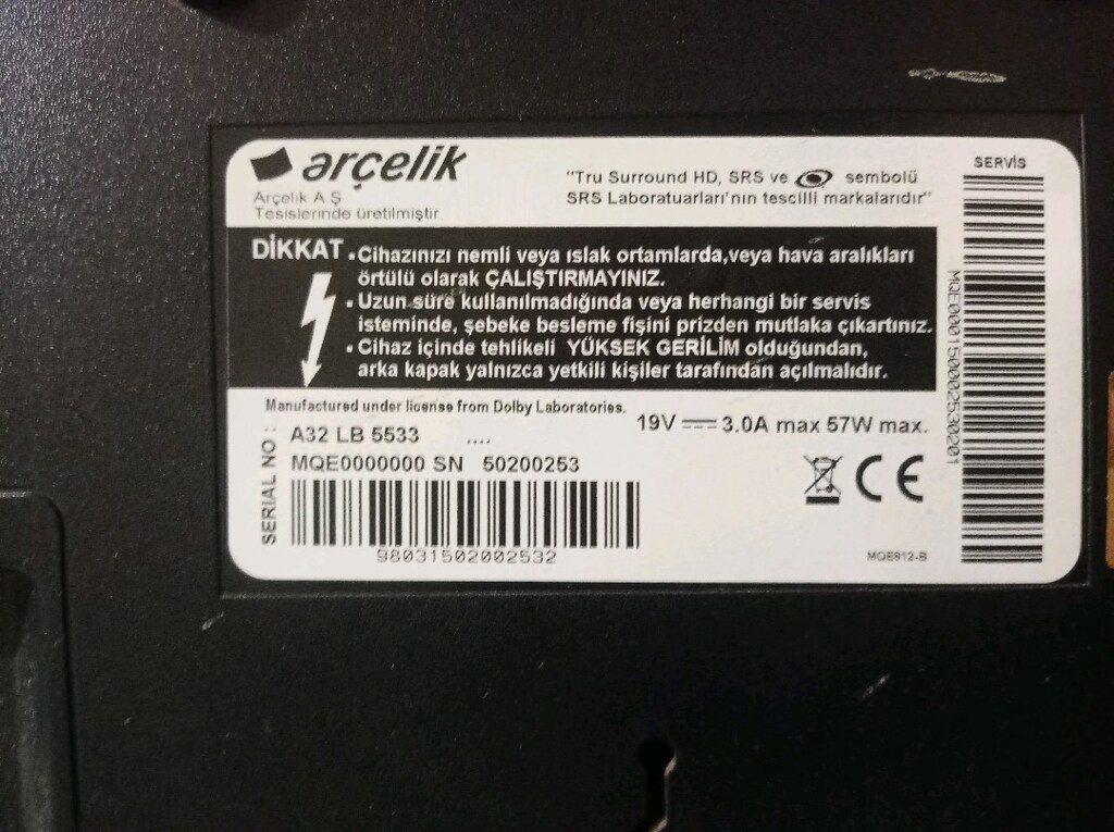 Arçelik 82 ekran LED TV. - 3