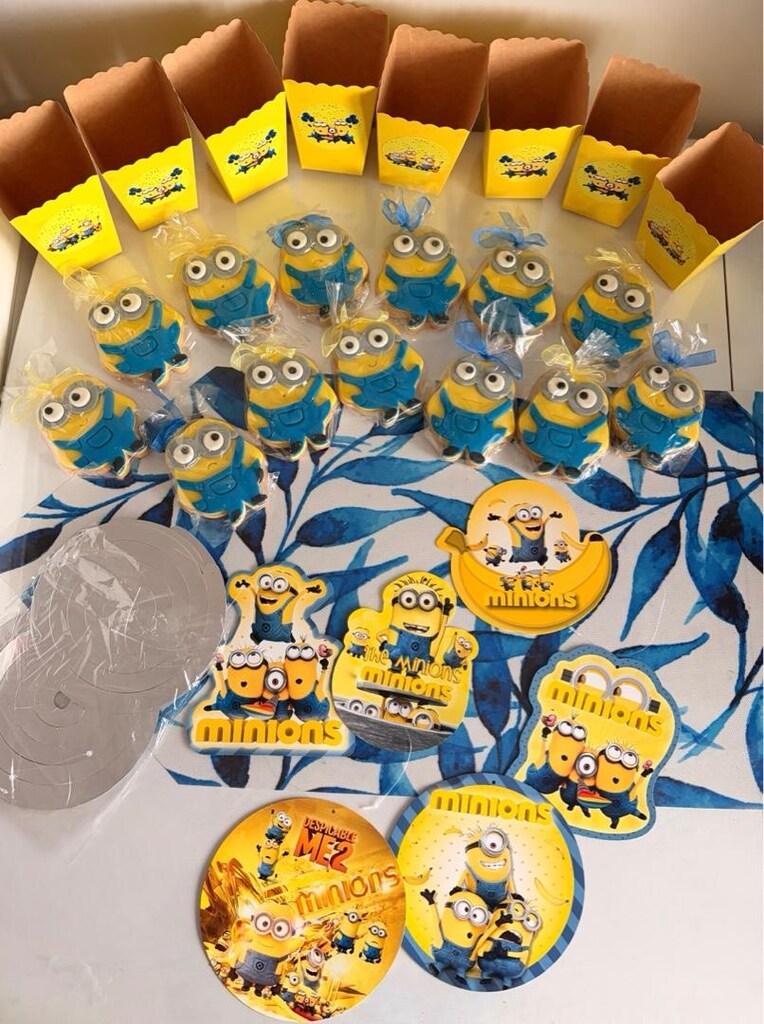Minions doğum günü parti seti